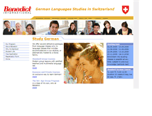 Tablet Screenshot of benedict-language-school.com